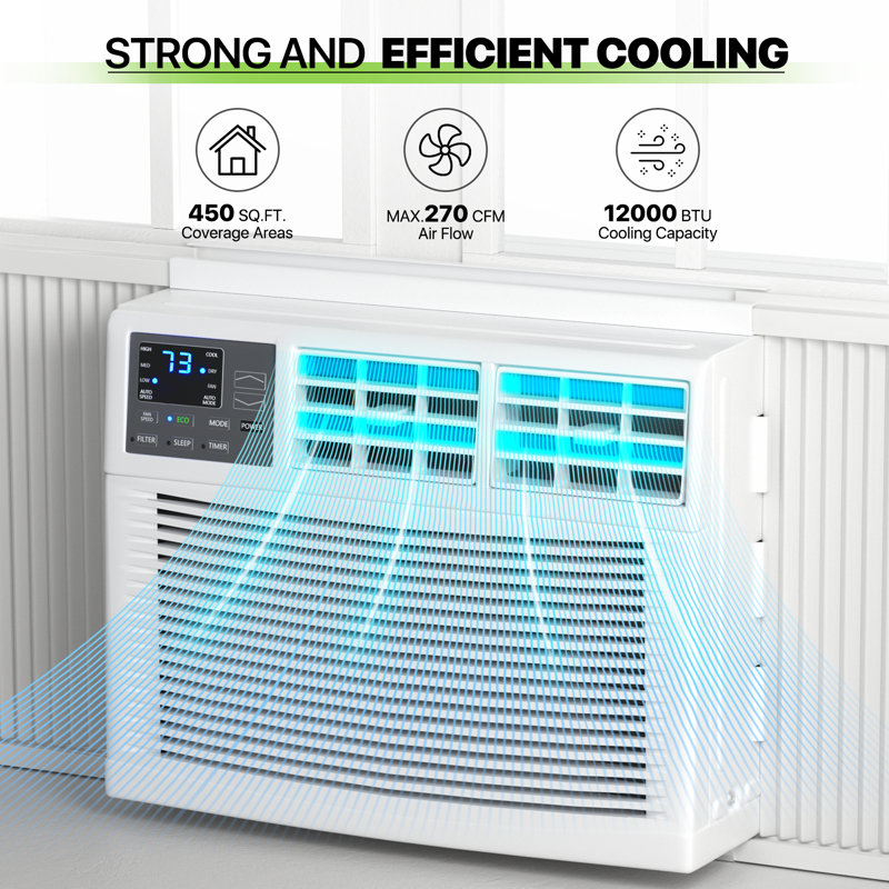 Bring Home Furniture 12000 BTU Window Air Conditioner with Remote